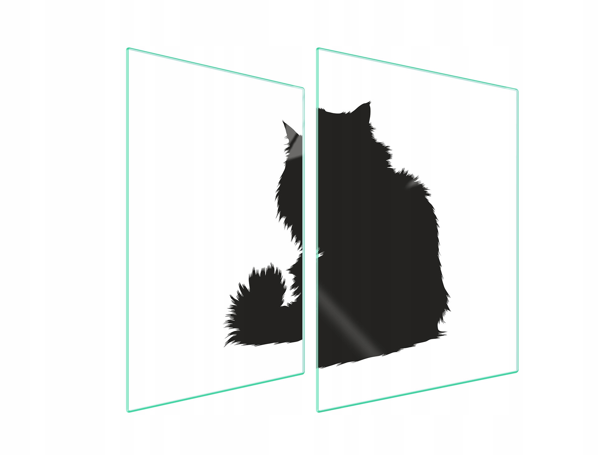 Skleněná Ochranná Deska Na Sporák 70x52 Kočka Tvrzené Sklo