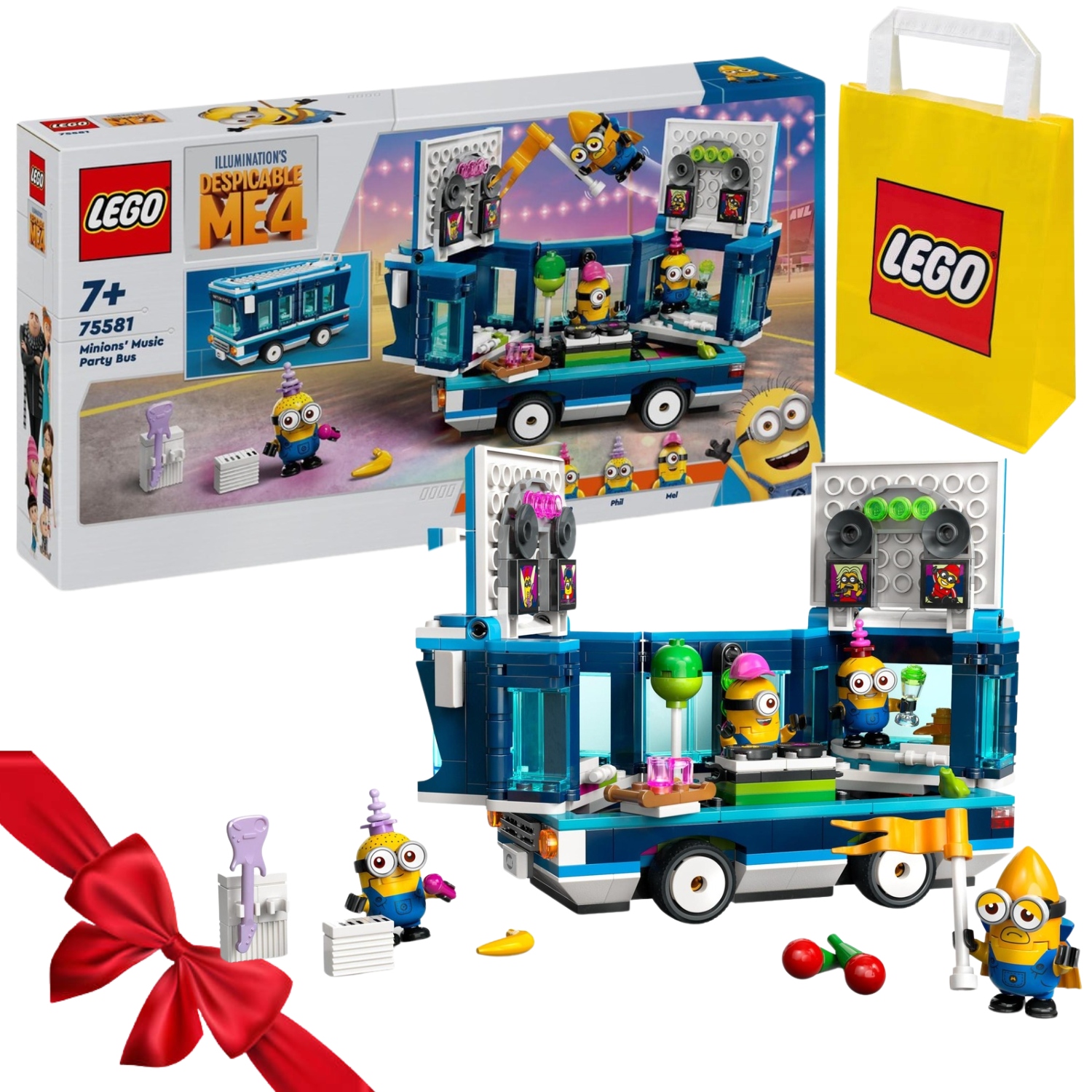 Zestaw Lego Despicable Me 4 Minionki Imprezowy Autobus Minionków 75581