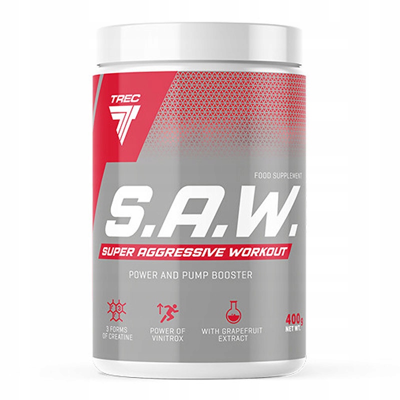 Trec S.a.w. 400g Saw Povzbuzení Moc Kreatin Aakg Pre-workout