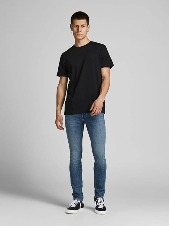 Jack And Jones Modré Džíny Jednoduché Naguziki W32 L34 6EA