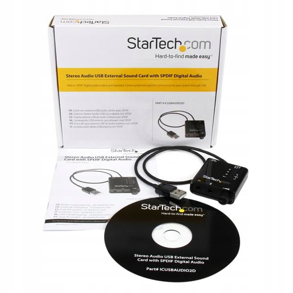  StarTech.com ICUSBAUDIO2D звукова карта 5.1-кан. Інтерфейс USB 