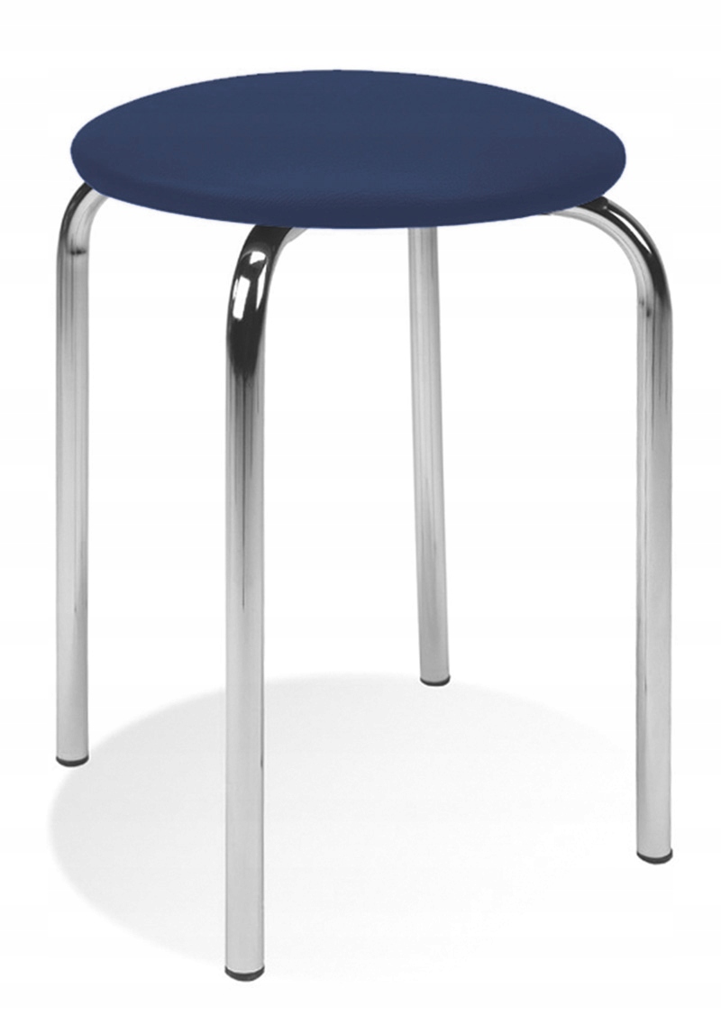 TABORET STOŁEK METALOWY CHICO-CR GRANATOWY NOWY ST