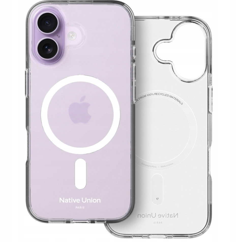 Pouzdro Native Union ReClear pro Pouzdro 17, průhledné, s zadní kryt MagSafe