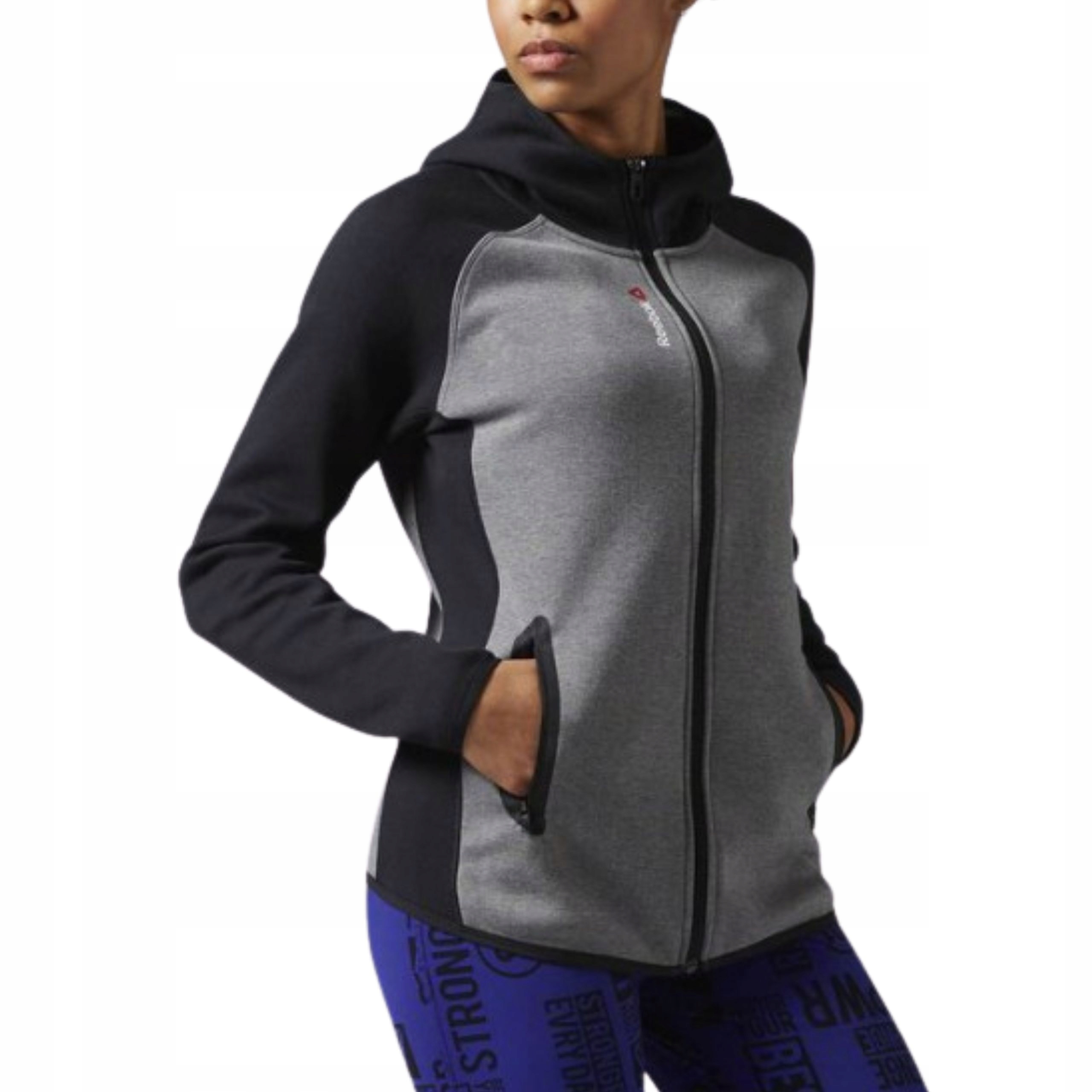Damska bluza rozpinana Reebok Quik Cotton Full-Zip Xs