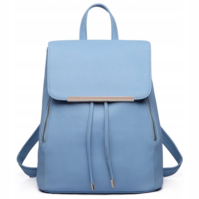 

Błękitny Plecak Damski Skórzany Baby Blue Aurora