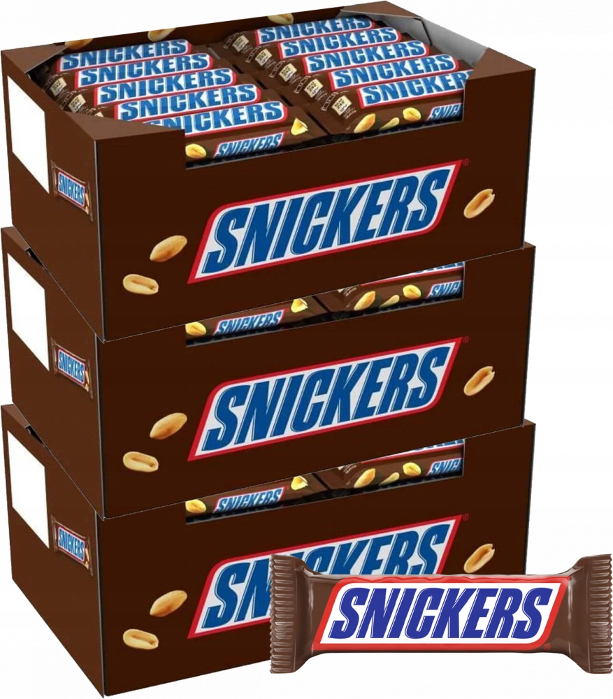 Baton z karmelem i orzechami Snickers 50g x120