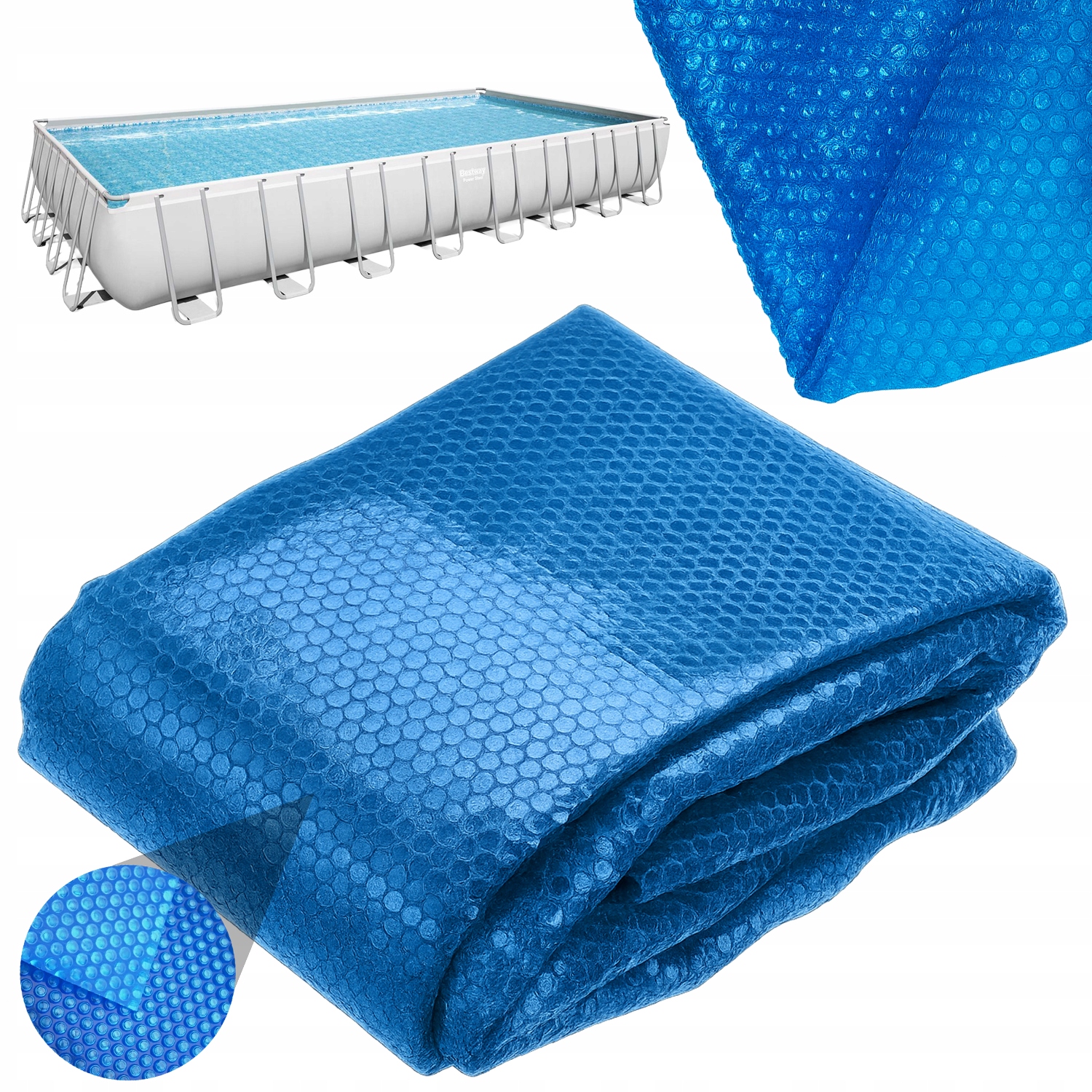 Solárna bublinková plachta na bazén Bestway Power Steel 956 x 488 cm