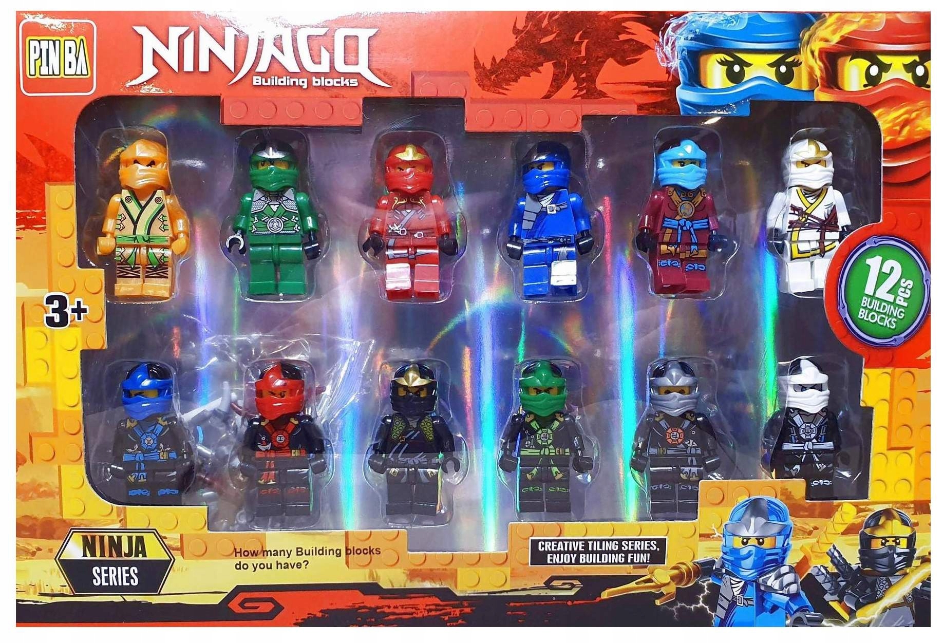 

Ninjago Zestaw 12 Figurek Klocki Figurki Akcesoria