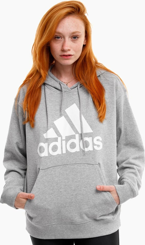 Dámská mikina s kapucí Adidas Essentials Big Logo Oversized z francouzského froté, Mikina M