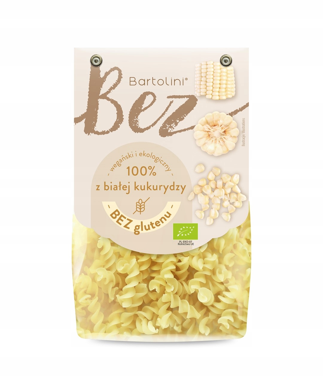 Levně 4x Těstoviny z bílé kukuřice vřeteno (fusilli) Bez Lepku Bio 250 g