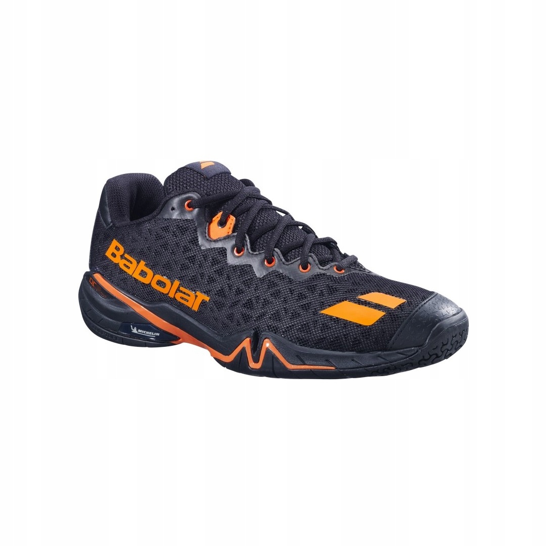 Boty na squash a badminton Babolat Shadow 4 Men Black/orange 48
