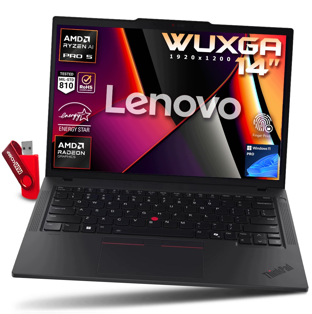 Laptop Lenovo ThinkPad T14 G6 Ryzen Ai 5 Pro 340 64GB 2TB Ssd 1920*1200 Ips