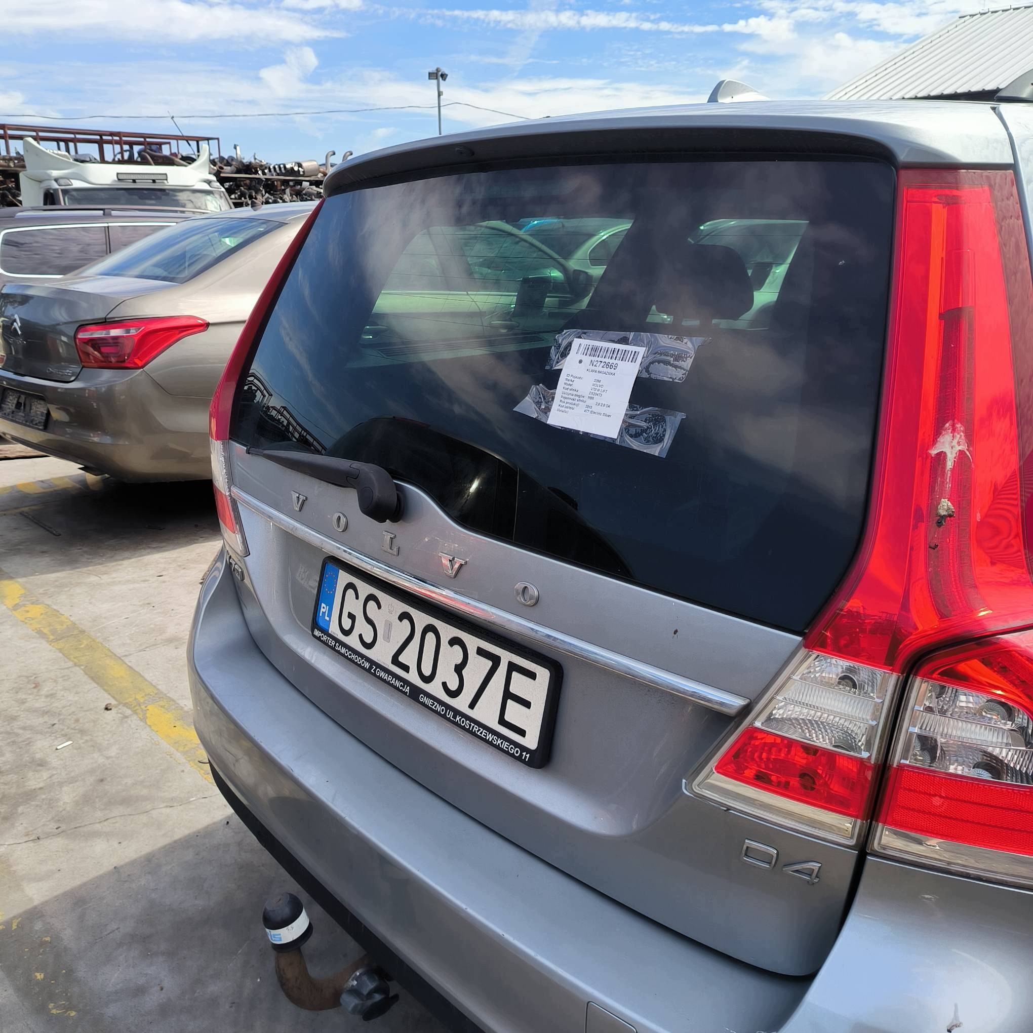 trunk door boot 477 VOLVO V70 III LIFT