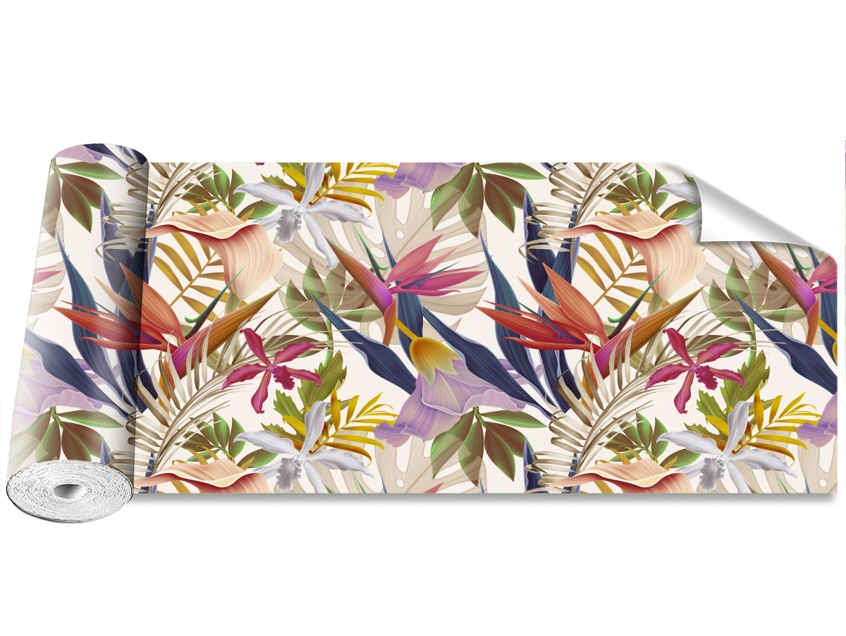 

Tapeta Samoprzylepna Tropikalne kwiaty - 250x104