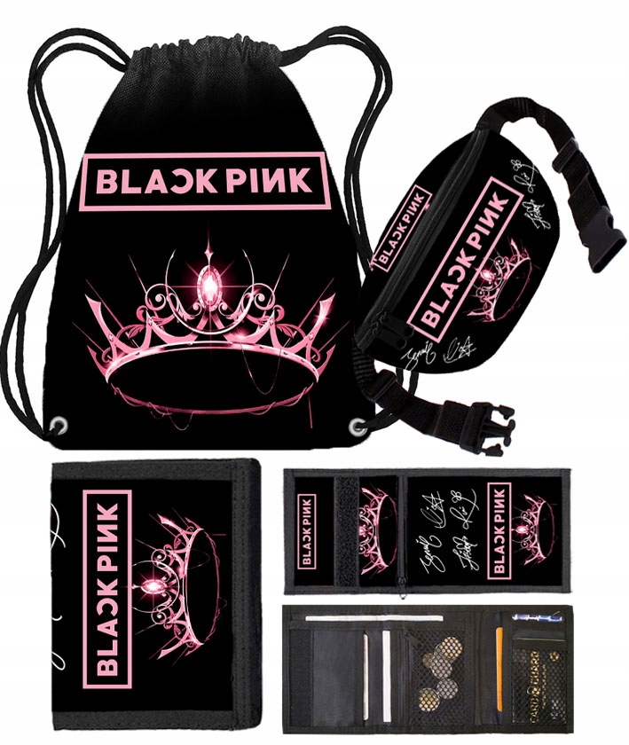BLACKPINK WOREK + NERKA SASZETKA + PORTFEL k-pop