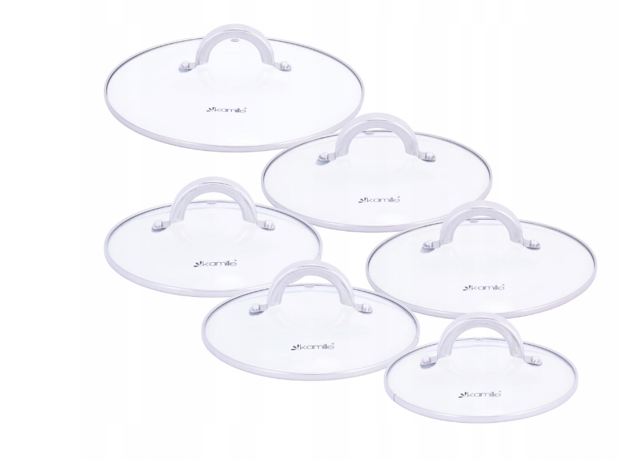 KOMPLET GARNKÓW 12EL SZKLANE POKRYWY INDUKCJA STAL Kod producenta 5640S