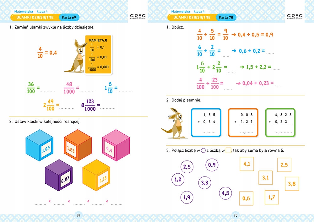 3x KARTY PRACY kl. 4 Matematyka Polski ANGIELSKI. Rok wydania 2021