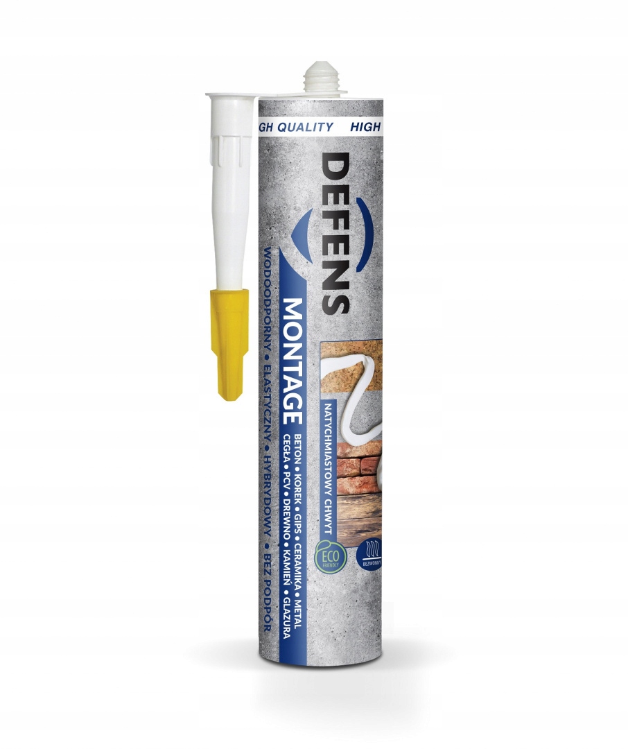 Klej Defens Montage 290 ml ogrodzeń płyt bloczków