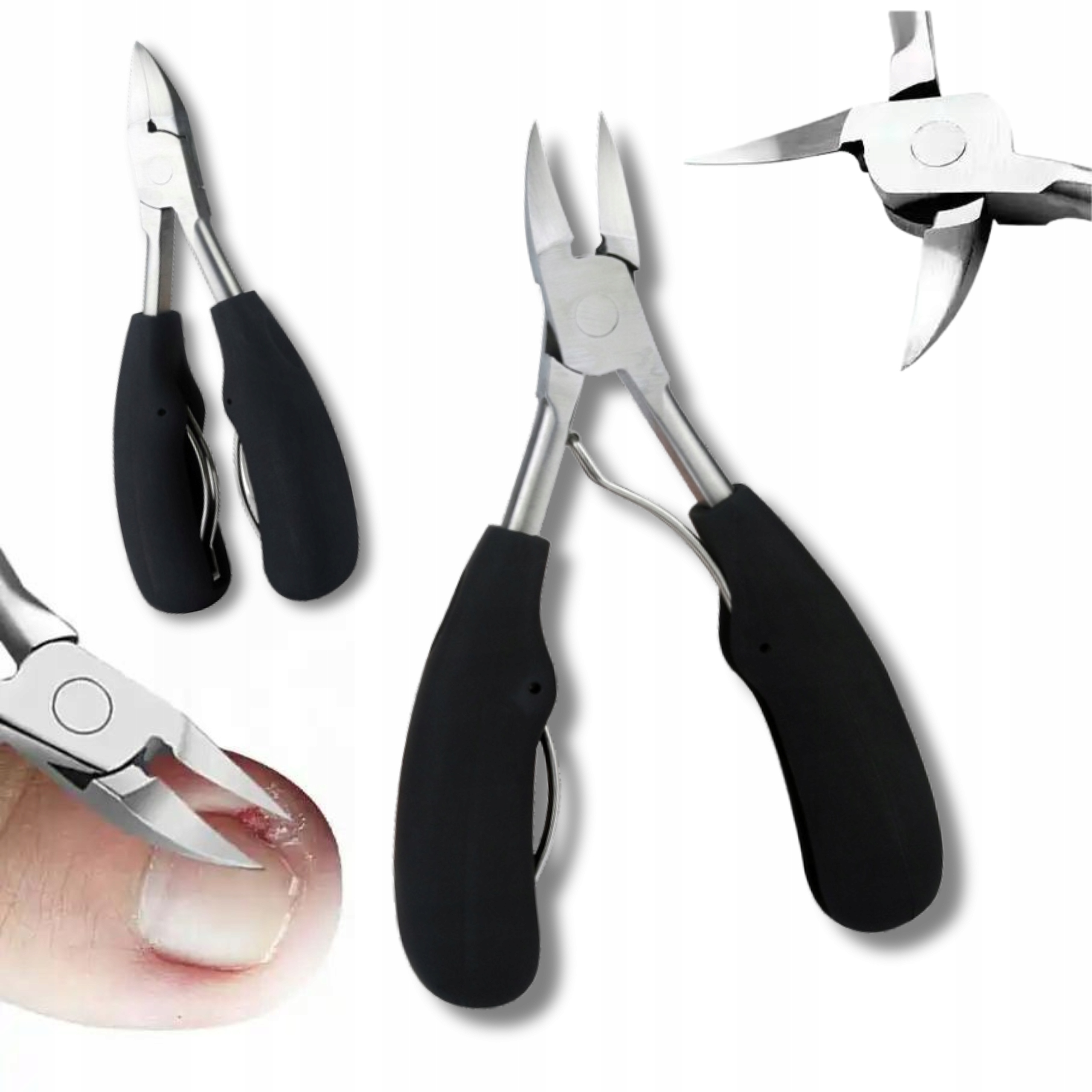 CĄŻKI DO WRASTAJĄCYCH PAZNOKCI U STÓP I DŁONI DO SKÓREK OBCINACZKI NOŻYCZKI