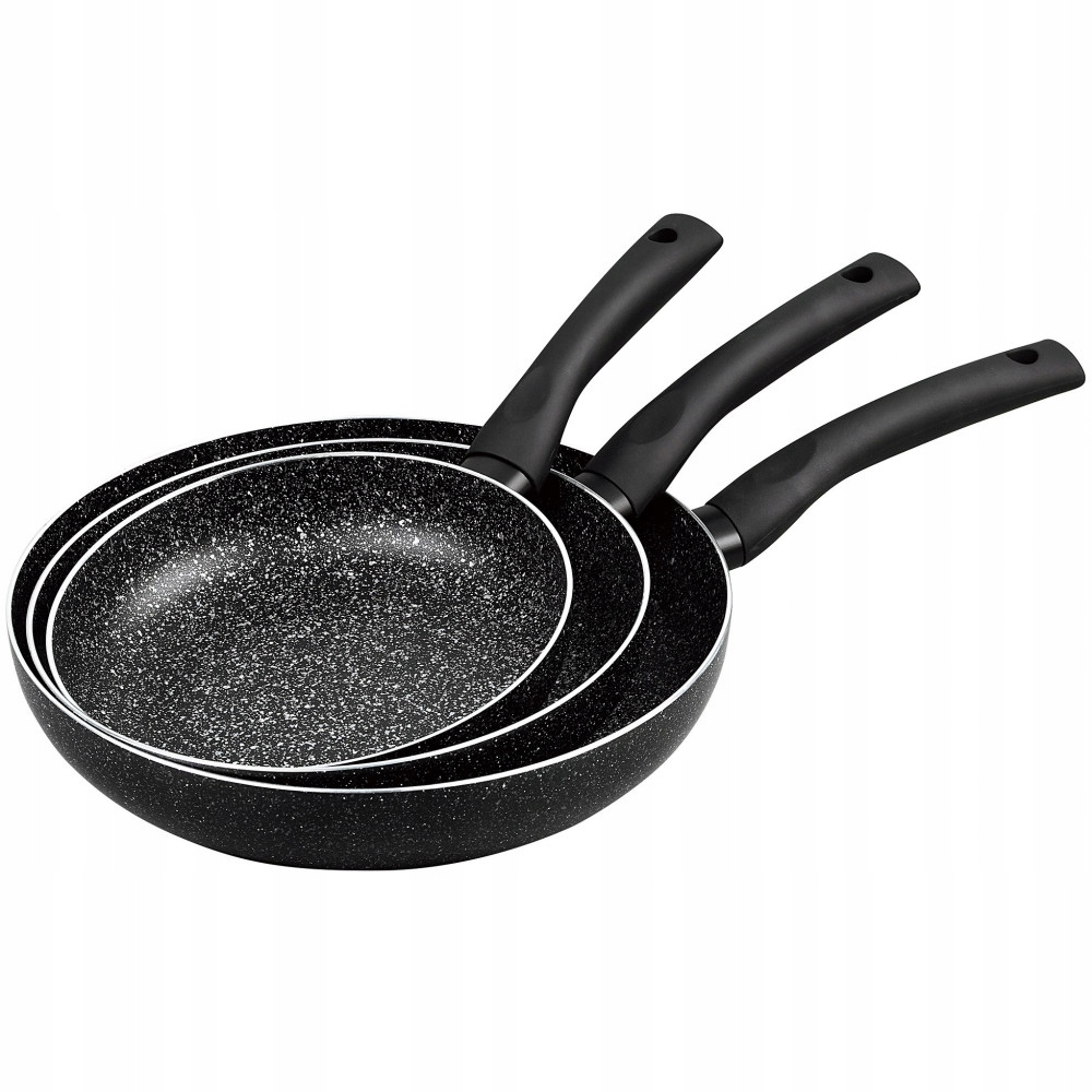 Sada hliníkových pánví s mramorovým povrchem 3 ks Ø20/24/28 cm KINGHoff