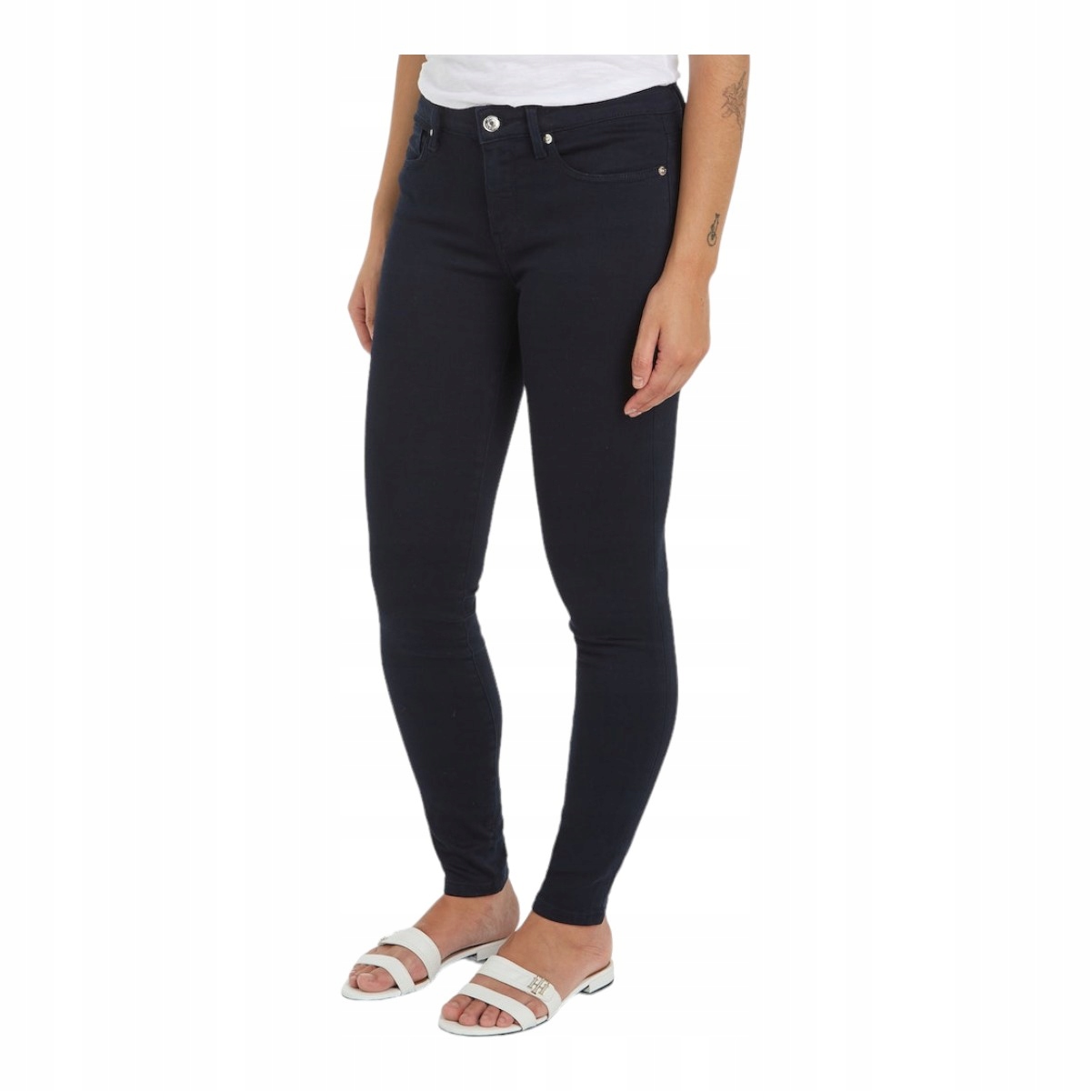 Tommy Hilfiger Dámské Džínové Kalhoty Como Skinny Tmavě Modré vel. 28/30