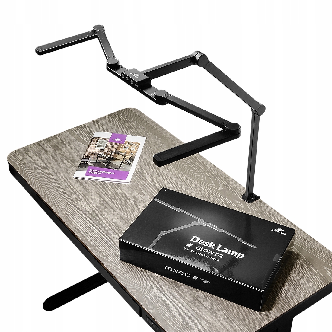 Lampa biurkowa kreślarska Led bezcieniowa z regulacją jasności barw Glow D2
