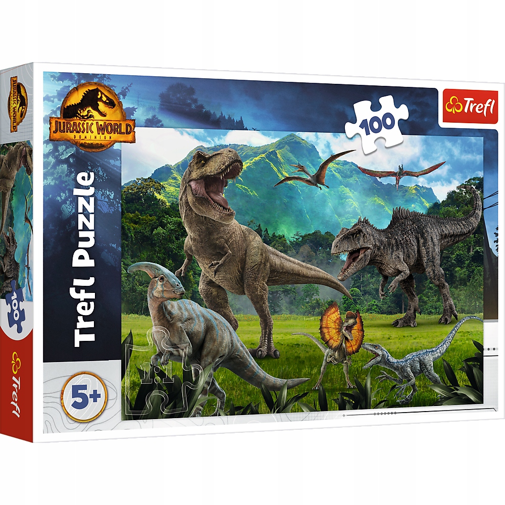 

Puzzle 100 Zwierzęta Dinozaury Park Jurajski Trefl
