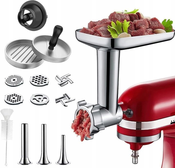 Cofun Mlynček na mäso pre KitchenAid 4 sitká, 3 hamburgerové lieviky