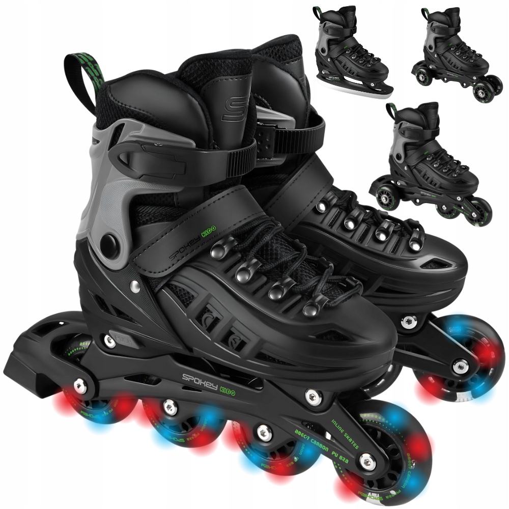 Dětské Hokejové Brusle Brusle 2v1 Spokey 4v1 s Led kolečky