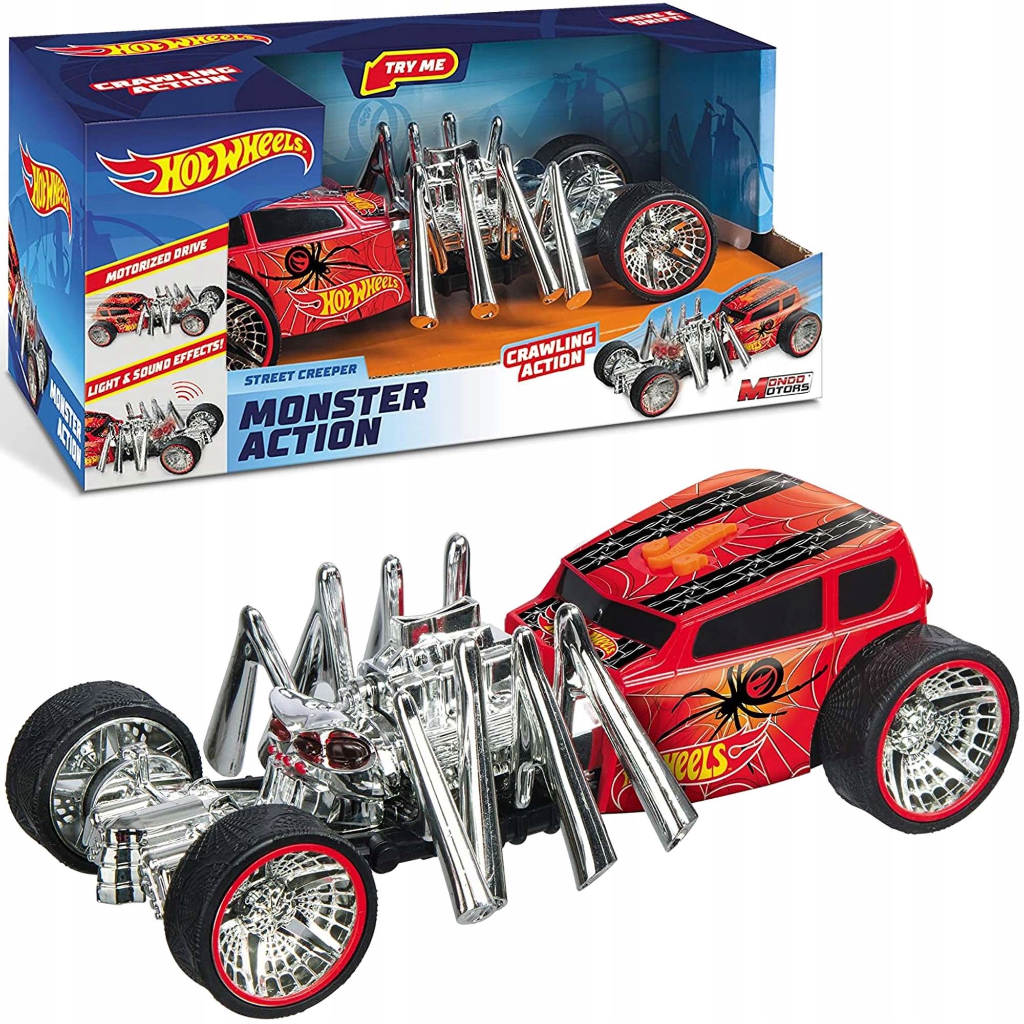 

Hot Wheels Monster Action Interaktywne Auto Spider