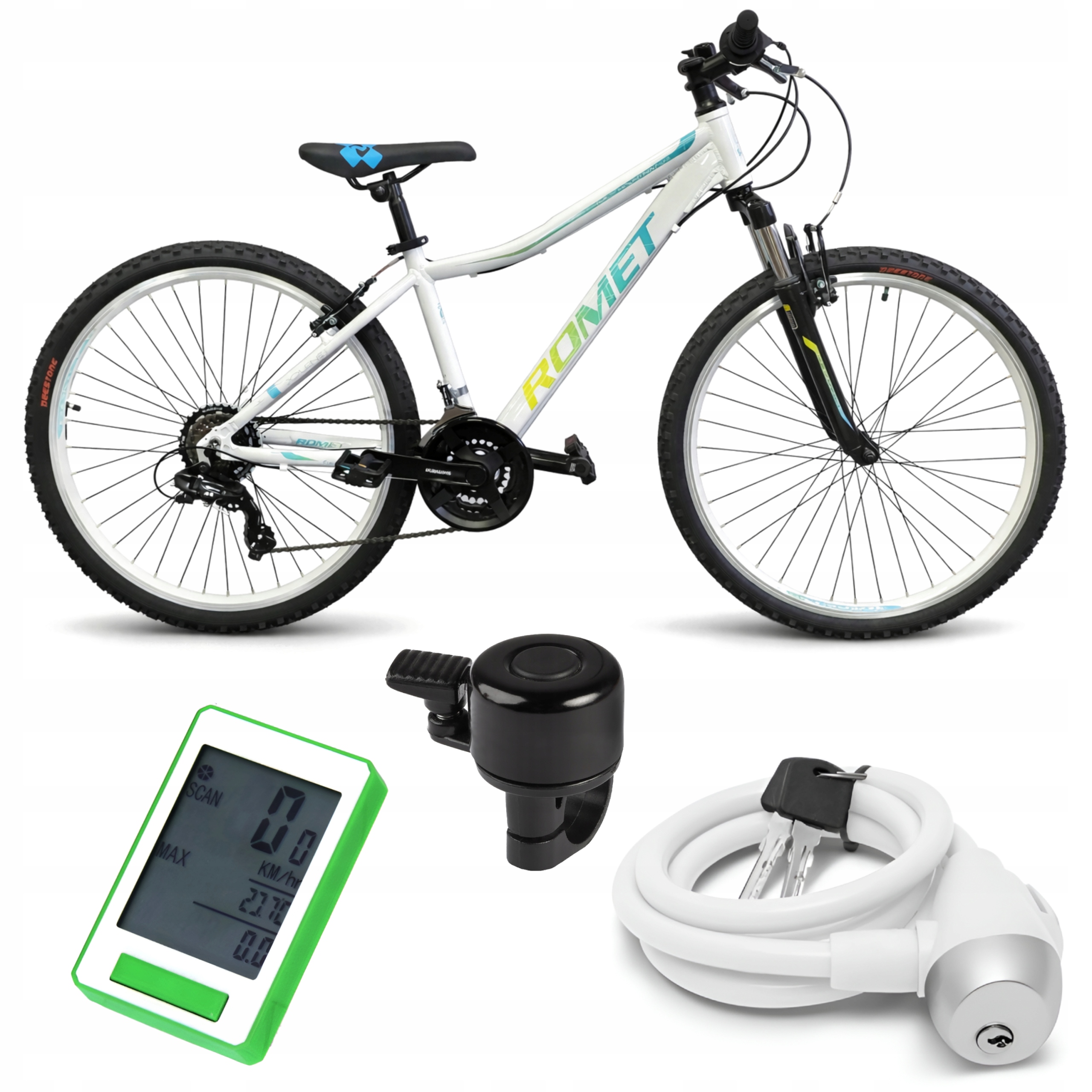 Rower górski Mtb Romet Jolene 6.0 rama aluminium 15" koło 26" Dodatki