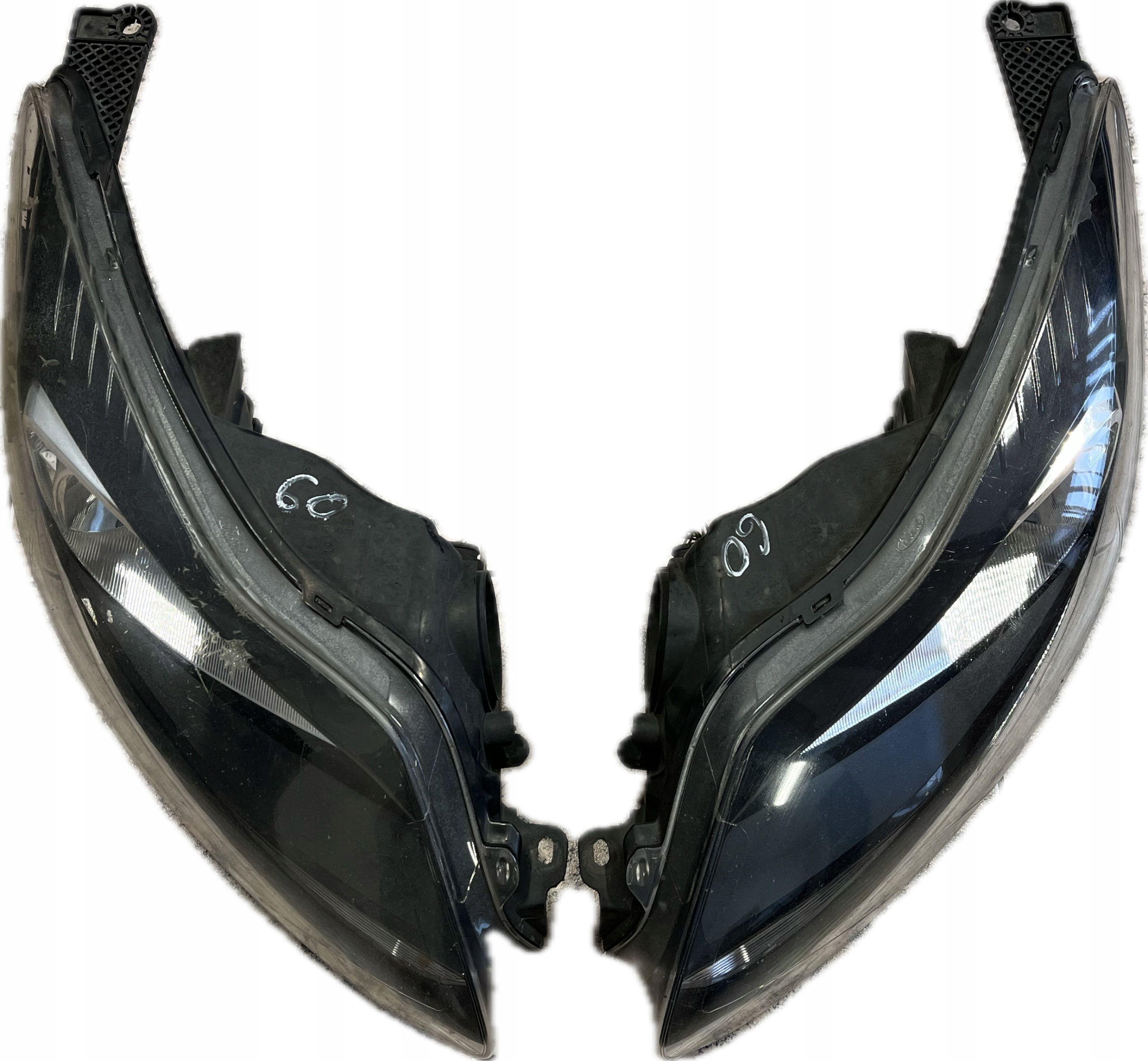 Фари Ford Focus mk3 2011- Ліва+Права Чорні АНГЛІЙСЬКА