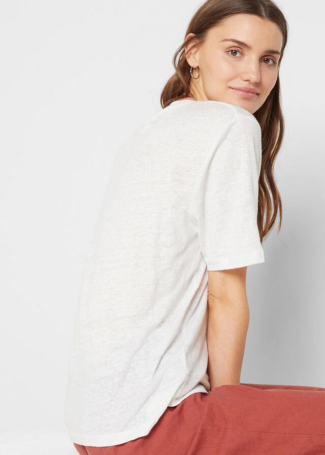 Bonprix KOSZULKA Z KRÓTKIM RĘKAWKIEM 48/50 Wzór dominujący bez wzoru