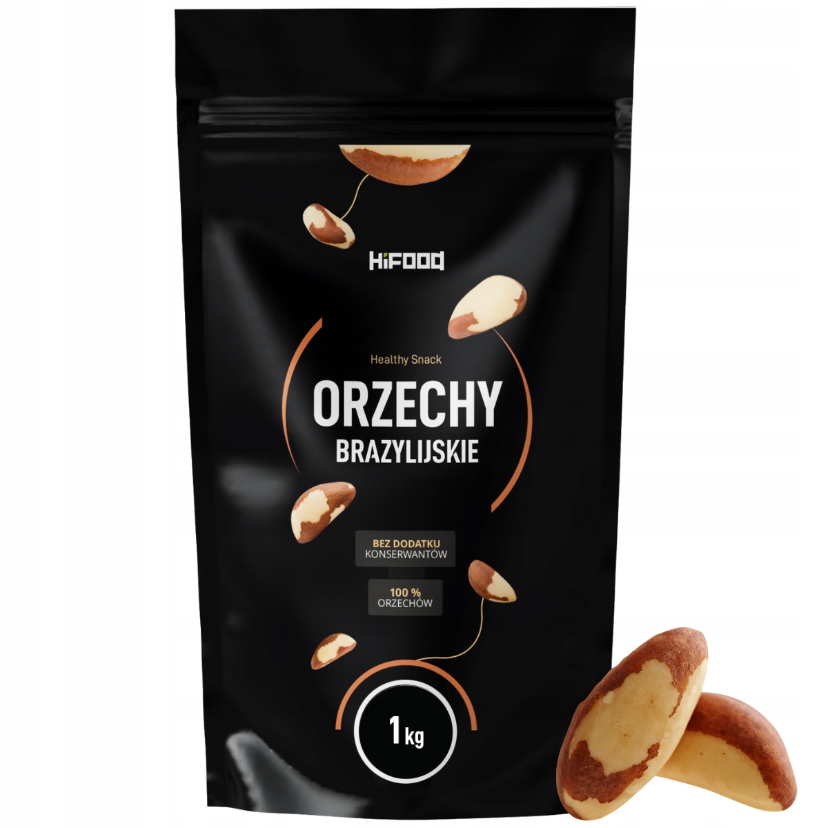 Orzechy Brazylijskie Naturalne Całe Jakość Wysoka 1kg HiFOOD