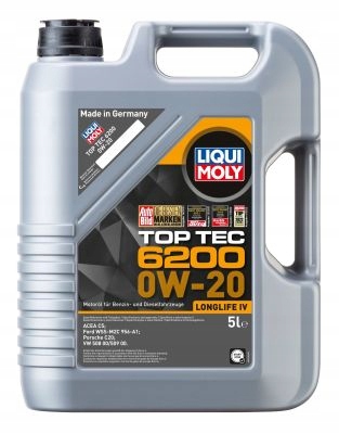 Olej Liqui Moly 0W20 5L Top Tec 6200 508.00 509.00 Liqui Moly 20789