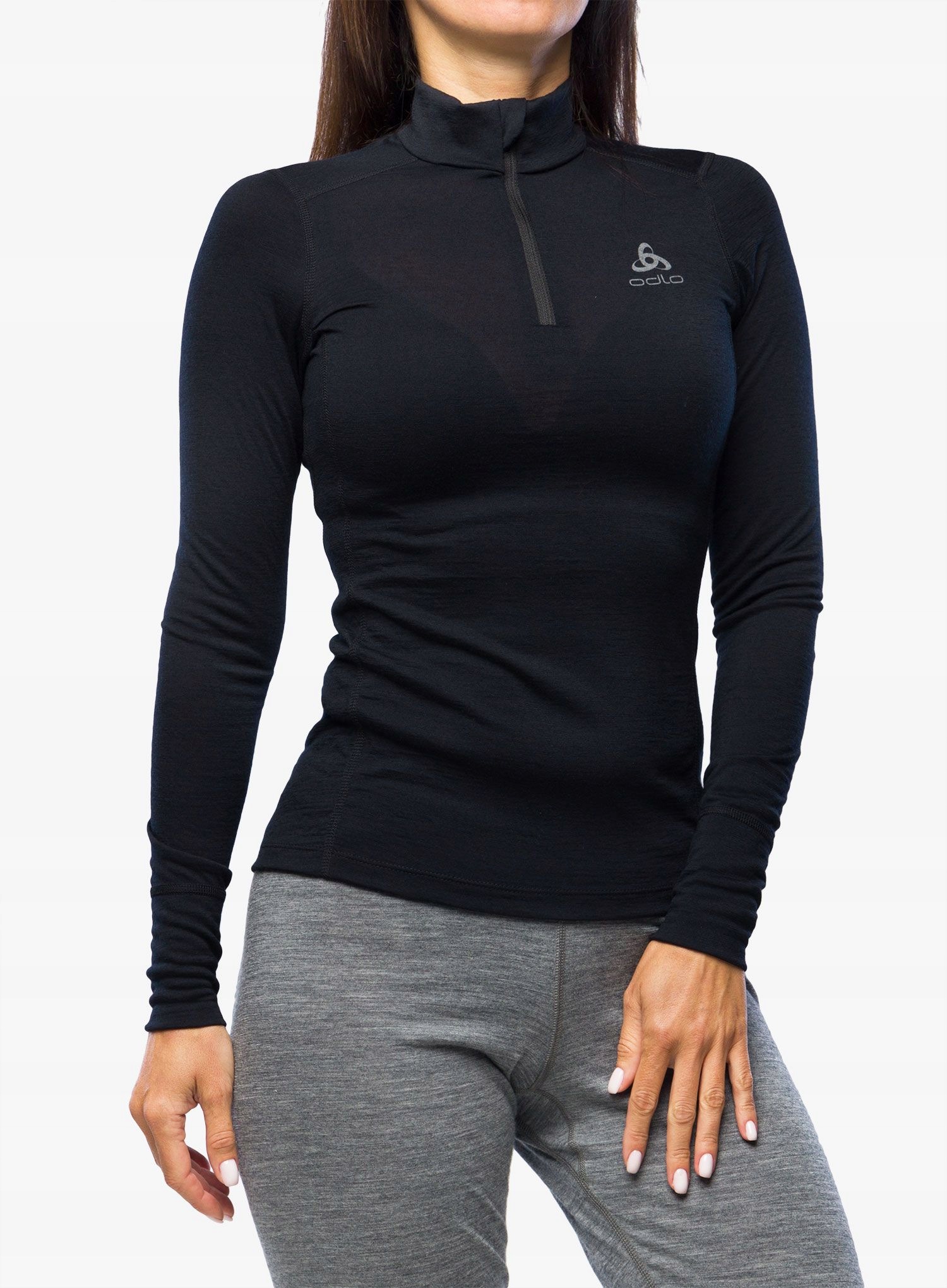 Bluza termiczna damska Odlo Merino 200 Bl Top Turtle Neck Ls Hz black S