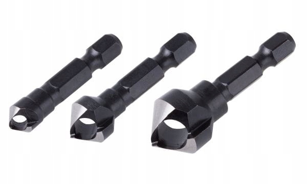 

Wolfcraft Zestaw pogłębiaczy 8, 12, 16 mm