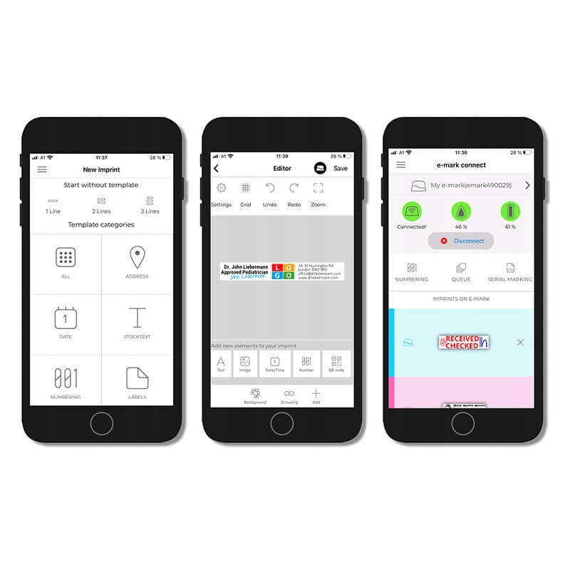 MINI DRUKARKA PIECZĄTKA COLOP E-MARK EMARK Marka Colop