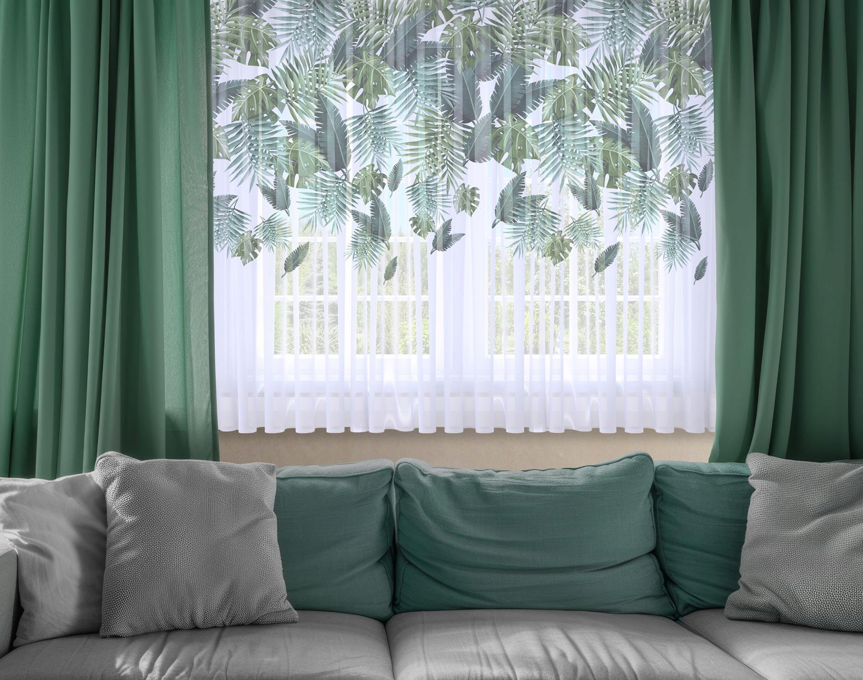 FIRANA GOTOWA 300x150 WOAL BARWIONA WZÓR NA ŻABKI 002 Stan opakowania oryginalne