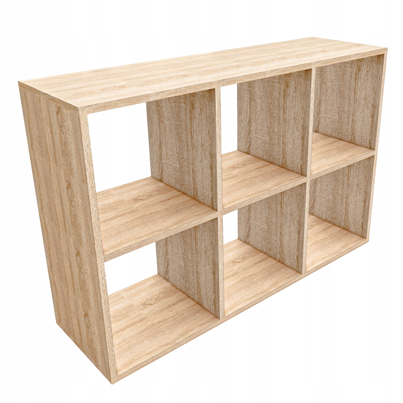 Regał Otwarty kostka 2x3 KALAX IKEA Dąb sonoma Książki Biurowy Segregatory