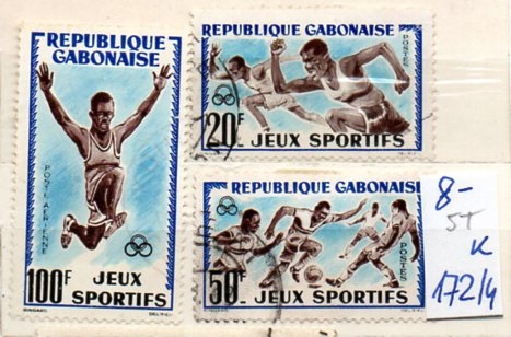 Gabon 5 T , nr 172/ 4 , komplet