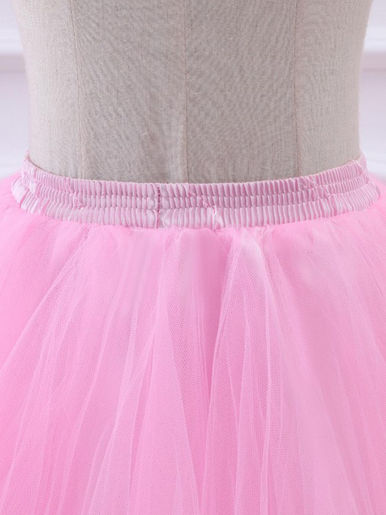 Shein Halka z solidnej siateczki one-size Rozmiar uniwersalny