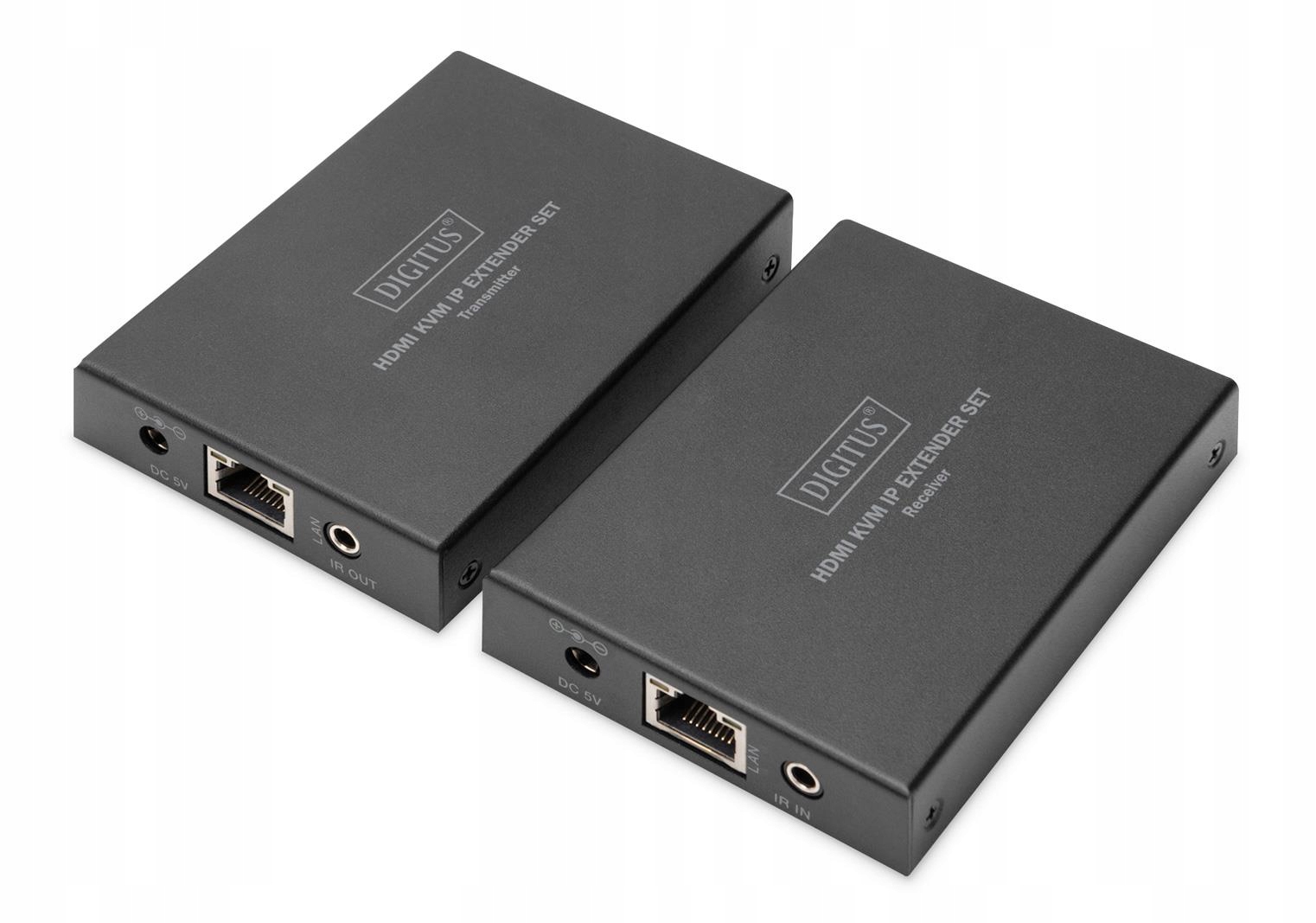Przedluzacz Extender Digitus Kvm Hdmi Usb 150m po Cat5e Utp Ip 1080p Fhd 60
