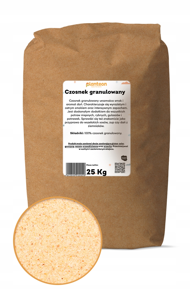 Levně Sušený česnek granulovaný 5 kg, sušené aromatické přírodní aroma, kvalita