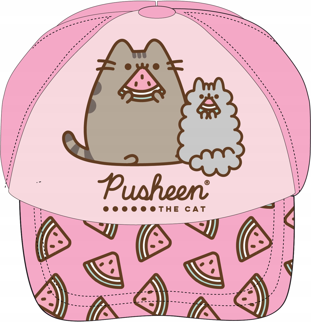 CZAPKA Z DASZKIEM PUSHEEN KOTEK THE CAT KOT 54 CM