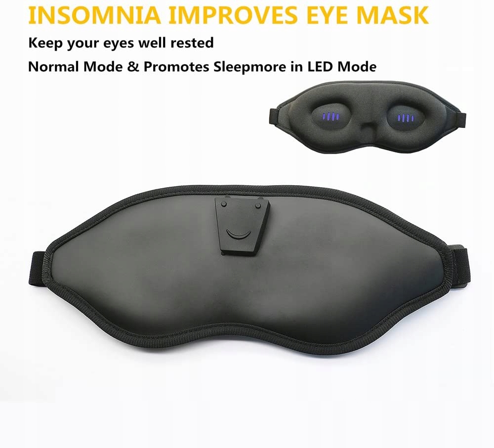 

Oasis Deluxe Glo to Sleep Therapy Mask, czarna