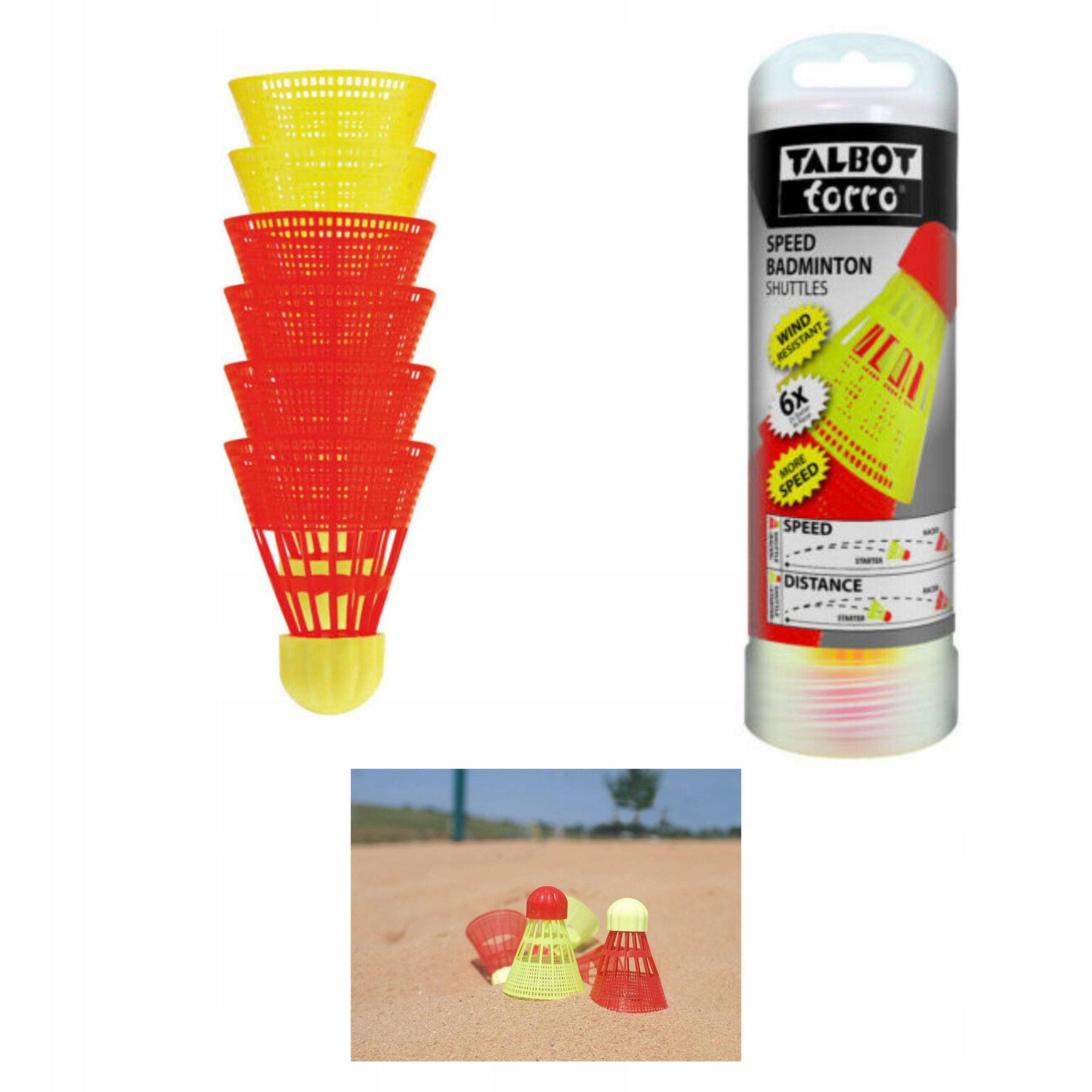 

Lotki Speed Badminton Talbot Torro x6 szt