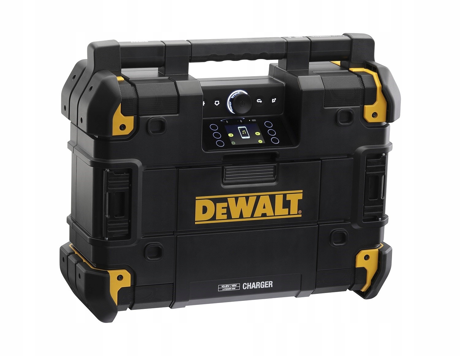 Radio budowlane Dewalt Bluetooth Tstak z wbudowaną ładowarką DWST1-81078-QW