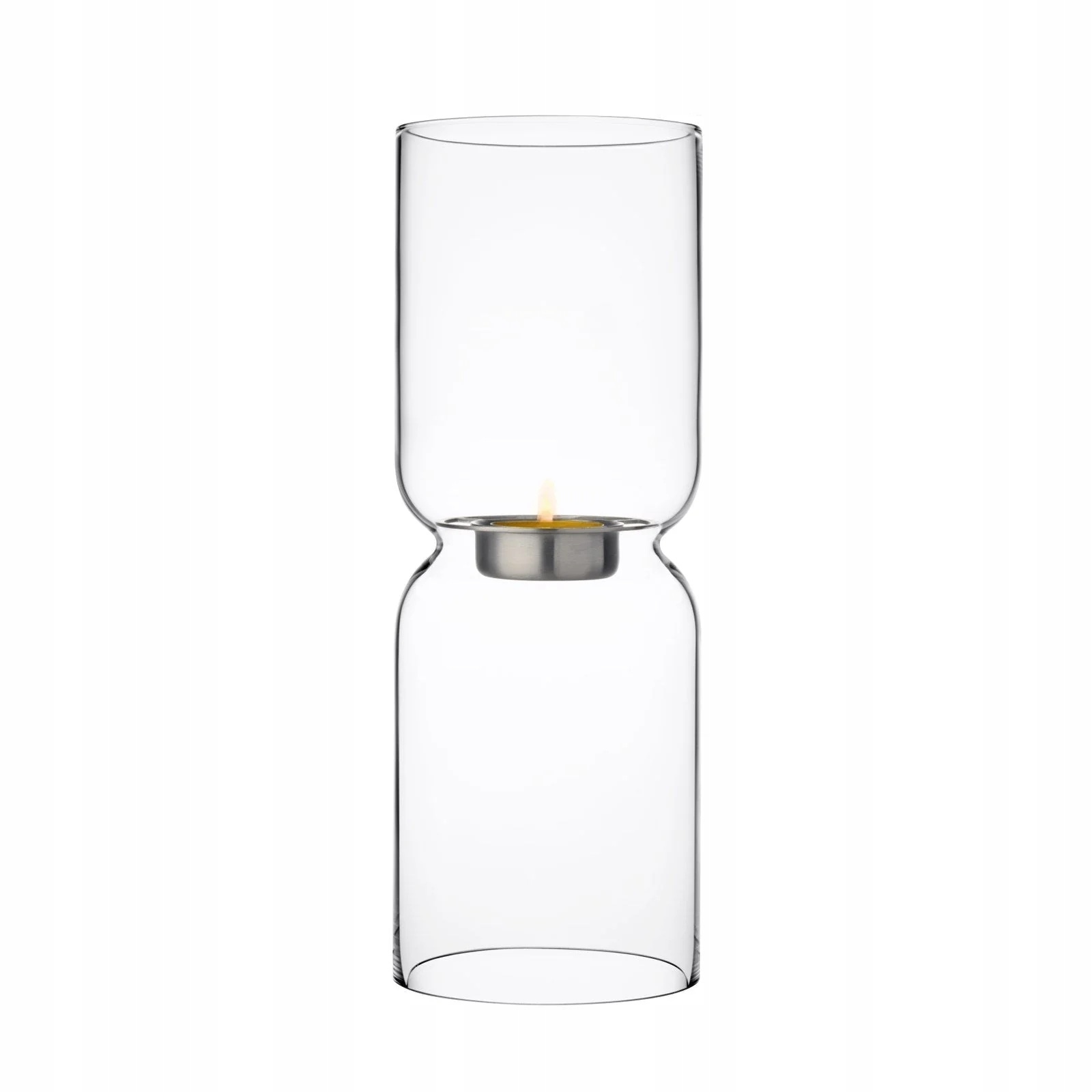 Iittala Lantern svícen 25 cm skleněná lucerna Průhledný