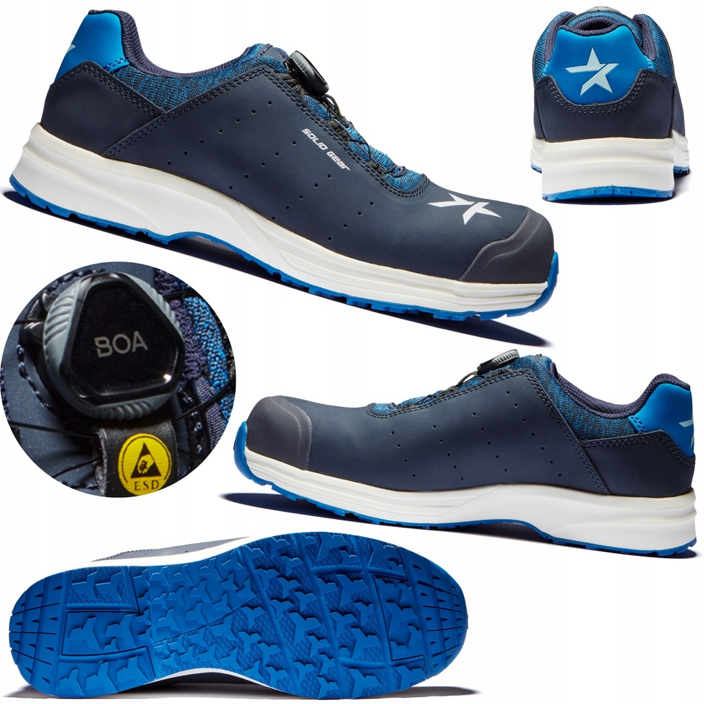 Buty Robocze Męskie Bhp Solid Gear Ocean S1P z wiązaniem Boa r.43